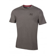 Футболка Under Armour CC Left Chest Lockup чоловіча сіра 1257616-090