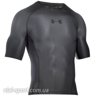 Футболка Under Armour Charged Compression SS-GRY сірий чоловік 1270617-040