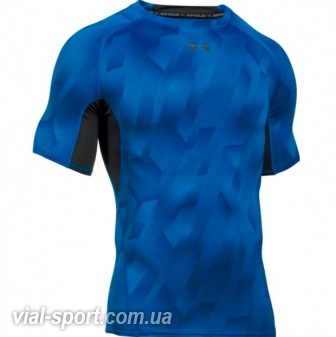 Футболка Under Armour HG ARMOUR PRINTED SS синій чоловік 1257477-789