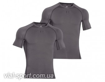 Футболка Under Armour HG ARMOUR SS сірий чоловік 1257468-076