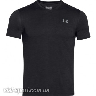 Футболка Under Armour Tech V-Neck чорний чоловік 1253534-001