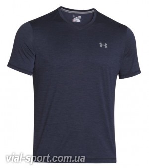 Футболка Under Armour Tech V-Neck синій чоловік 1253534-410