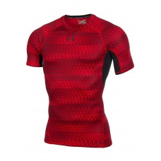 Футболка Under Armour UA HG ARMOUR PRINTED SS чоловіча Червона 1257477-603