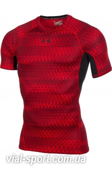 Футболка Under Armour UA HG ARMOUR PRINTED SS чоловіча Червона 1257477-603