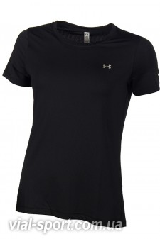 Футболка Under Armour UA HG Armour SS чорна жіноча 1285637-001