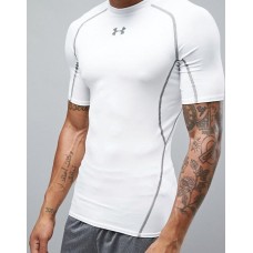 Футболка Under Armour UA HG ARMOUR SS Чоловіча біла 1257468-100