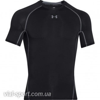 Футболка Under Armour UA HG ARMOUR SS чоловіча чорна 1257468-001