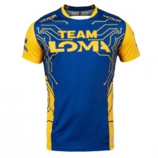 Футболка Venum Loma Fight Dry Tech T-shirt Blue Yellow