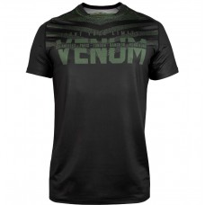 Футболка Venum Signature Dry Tech T-shirt Black Khaki Exclusive