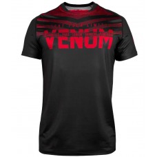 Футболка Venum Signature Dry Tech T-shirt Black Red