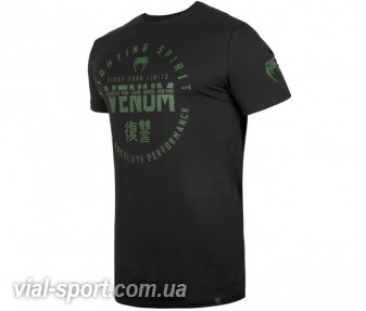 Футболка VENUM Signature T-shirt чорний / зелений