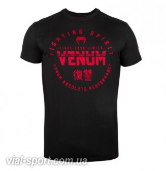 Футболка Venum Signature T-shirt Short Sleeves Black Red