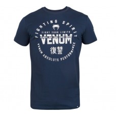 Футболка VENUM Signature T-shirt темно-синій / білий