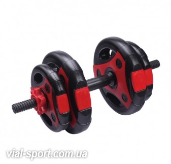 Гантель набірна 10кг LiveUp CEMENT DUMBELL SET LS2314