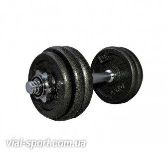 Гантель набірна залізна 15 кг DUMBELL SET LS2311-15