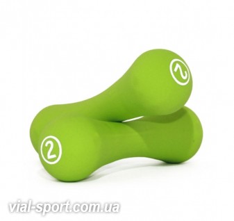 Гантелі неопренові круглі 2 кг Neoprene dumbbell LS2002-B2