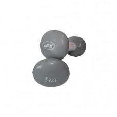 Гантелі пара LiveUp VINYL DUMBBELL EGG HEAD-2 * 5KG LS2001-5