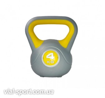 Гиря Пластикова насипна 4 кг PLASTIC KETTEL BELL LS2047-4