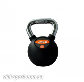 Гиря в гумовій оболонці 20 кг LiveUp RUBBER KETTEL BELL LS2044-20