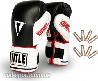 Боксерські рукавички з обважнювачами Title Boxing Gel Power Super Bag Gloves