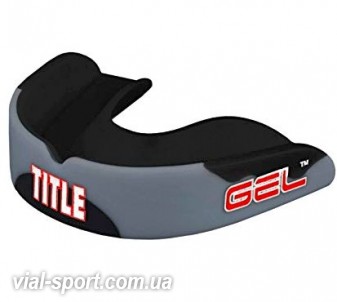 Капа гелева TITLE GEL Enforce Mouthguard чорний / сірий