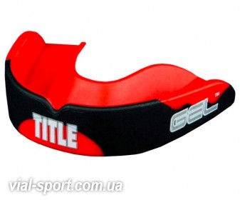 Капа гелева TITLE GEL Enforce Mouthguard Червоний / Чорний