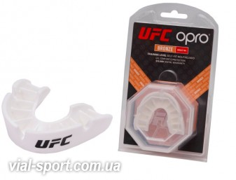 Капа OPRO Bronze UFC Hologram білий