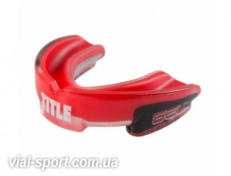 Капа TITLE Gel Triple-Shox Mouthguard 2.0 червоний/чорний