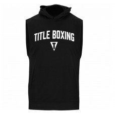 Кенгурушка без рукавів TITLE Boxing Ripped Muscle Hoody Tee чорний