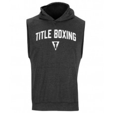 Кенгурушка без рукавів TITLE Boxing Ripped Muscle Hoody Tee темно-сірий