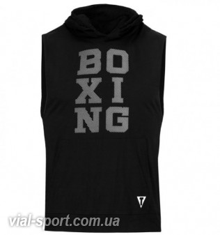 Кенгурушка без рукавів TITLE Boxing Stacked Muscle Hoody Tee