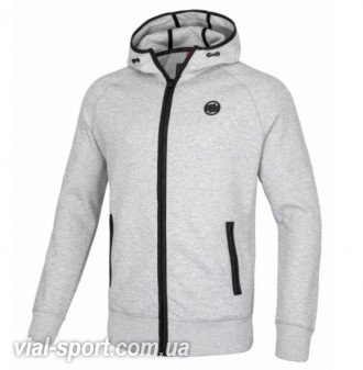 Кенгурушка на блискавці PIT BULL Harris Hooded Zip Sweatshirt сірий