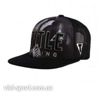 Кепка Title Boxing Gloves Adjustable Flat Bill Cap Black White