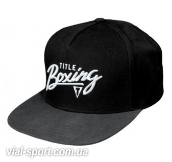 Кепка TITLE Boxing Script 3D Logo Adjustable Cap Black