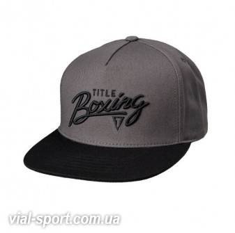 Кепка Title Boxing Script 3D Logo Adjustable Cap Grey Black