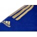 Кімоно для дзюдо Adidas Champion / / з ліцензією IJF (Синій / золоті смуги, J-IJFB-SMU)