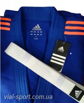 Кімоно Adidas серії " Club "(синій/помаранчеві смуги, J350BP)