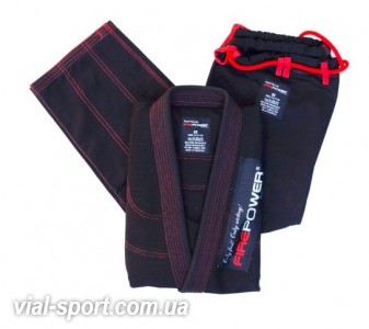 Кімоно для Джиу-Джитсу FIREPOWER New 3.0 Black / Red