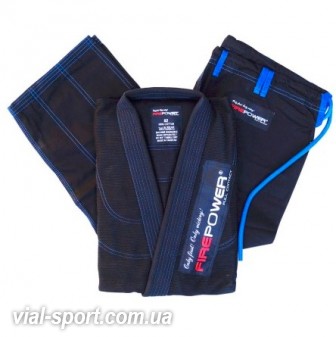 Кімоно для Джиу-Джитсу FIREPOWER New 3.0 Black / Blue