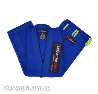 Кімоно для Джиу-Джитсу FIREPOWER New 3.0 Blue / Lime