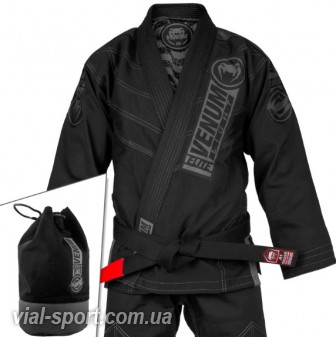 Кімоно для джиу-джитсу Venum Elite Light 2.0 BJJ GI Black Black