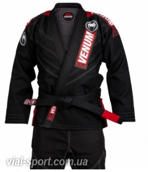 Кімоно для джиу-джитсу Venum Elite Light 2.0 BJJ GI Black Red