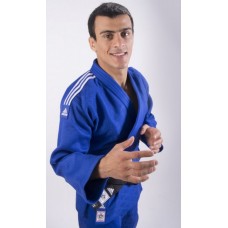 Кімоно для дзюдо Adidas Champion / / з ліцензією IJF (синій / білі смуги, J750B)