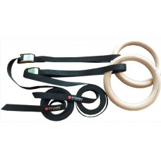 Кільця гімнастичні Power System Wooden Gymnastic Rings PS-4048