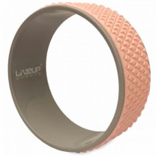 Колесо для йоги та фітнесу LiveUp YOGA RING рожевий