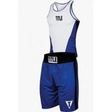 Комплект боксерський TITLE AEROVENT ELITE AMATEUR BOXING SET 3 білий/синій