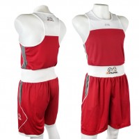 Комплект боксерської форми RIVAL AMATEUR COMPETITION / TRAINING BOXING червоний / білий RAP-TT-TR30