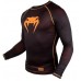 Компресійна футболка Venum Contender 3.0 Compression T-shirt Long Sleeves Black / Orange