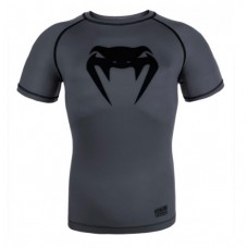 Компресійна футболка Venum Contender 3.0 Compression T-shirt Short Sleeves Heather Grey / Black