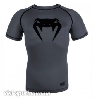 Компресійна футболка Venum Contender 3.0 Compression T-shirt Short Sleeves Heather Grey / Black